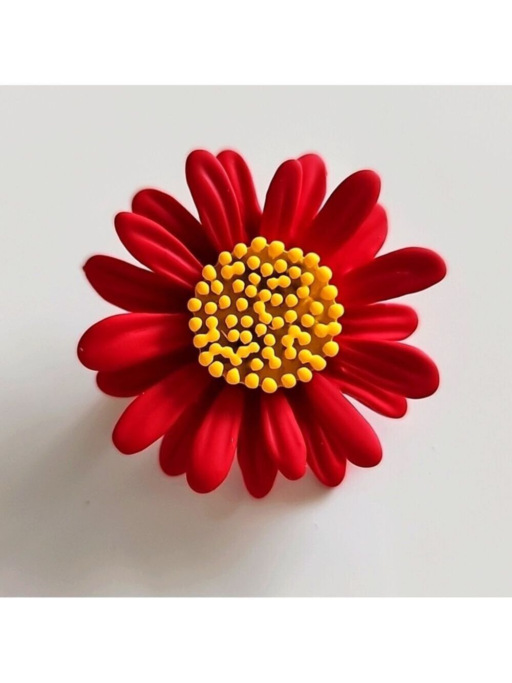FLOWER Enameled Embellished Brooch Pin⭐️